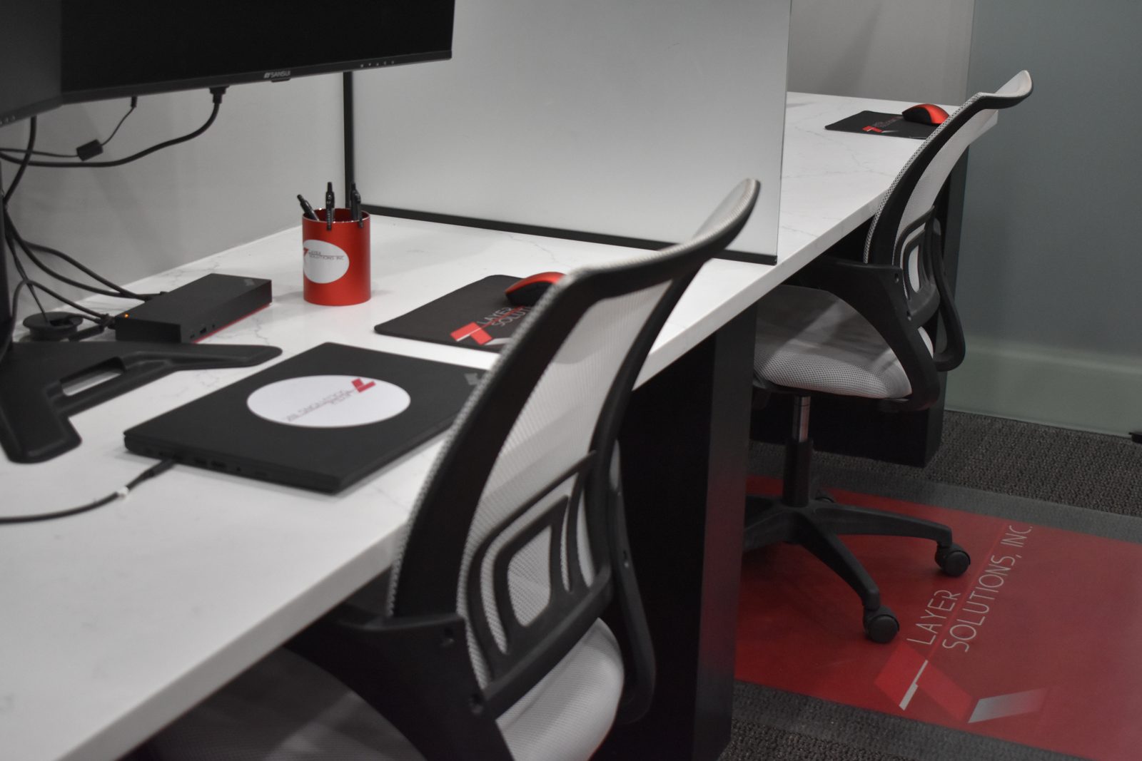 Monitoring workstations at the 7 Layer Solutions office