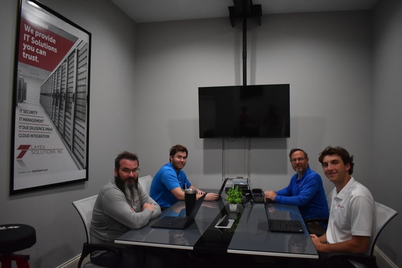 A leadership team working session