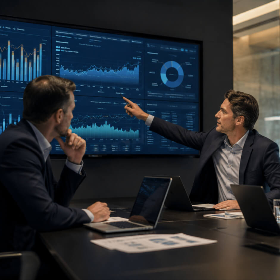 Consulting team walking leadership through an infrastructure roadmap